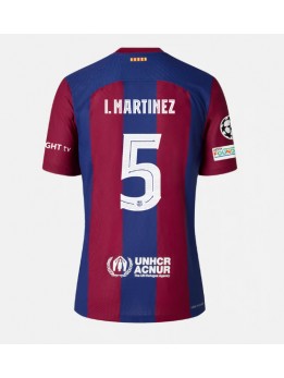 Billige Barcelona Inigo Martinez #5 Hjemmedrakt 2023-24 Kortermet